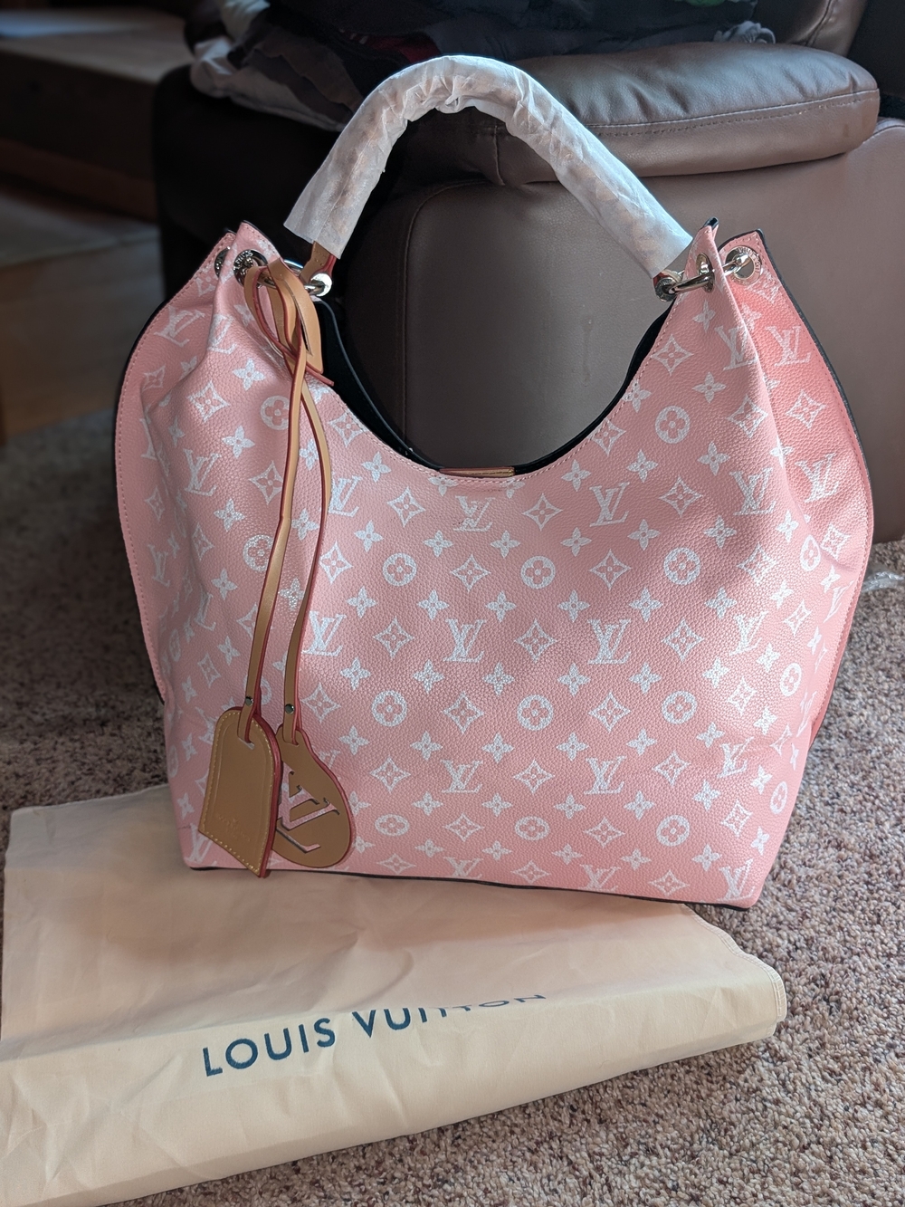 Monogram Fashion Inspired Hobo Tote